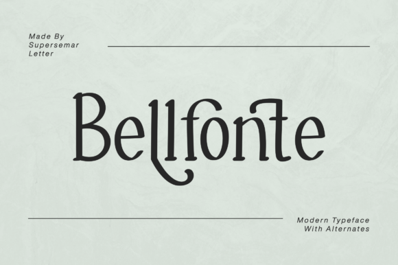 Belfonte: The Display Font That Elevates Campaign Visuals with Style and Clarity