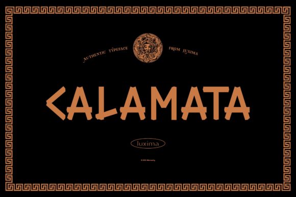 Calamata: A Playful Display Font for Crafters and Product Designers