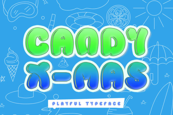 Candy X-mas: A Playful Display Font That Elevates Small Business Branding