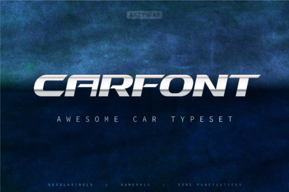 Car: A Bold Display Font That Elevates Small Business Branding