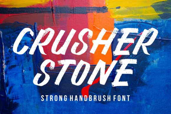 Chrusher Stone: A Bold Display Font That Elevates Handmade Product Design