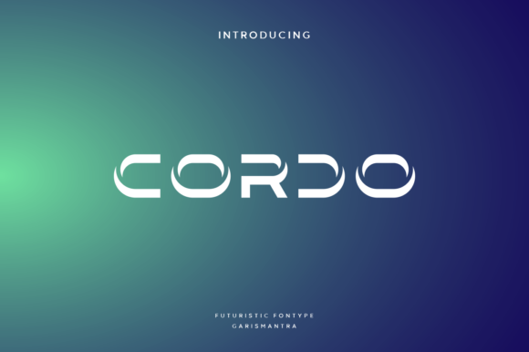 Cordo: A Modern Display Font for Tech-Inspired Branding