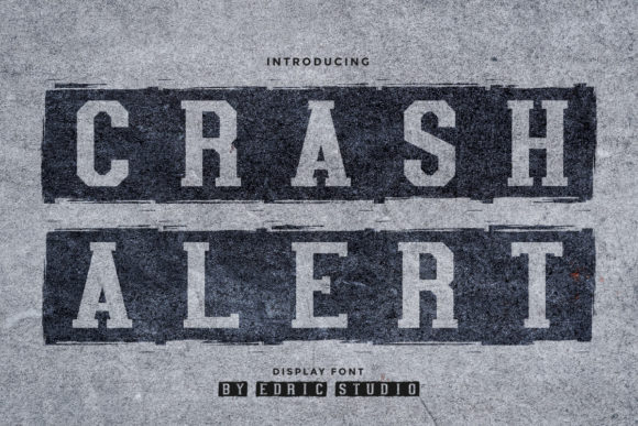 Crash Alert: A Bold Display Font for Modern Web Design Projects