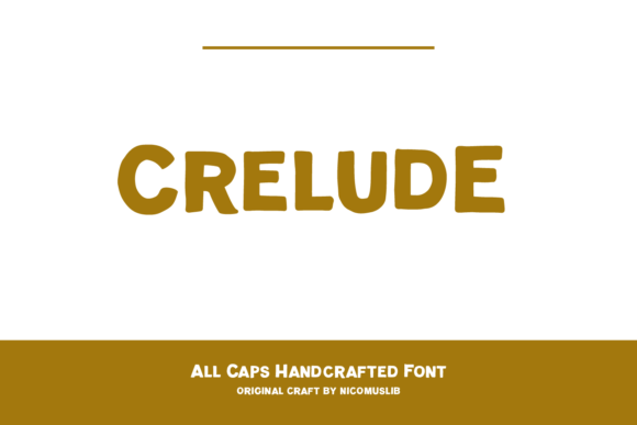 Crelude: A Vintage Display Font for Modern Editorial Design