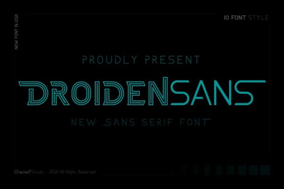 Droidensans: A Futuristic Display Font for Modern Editorial Design