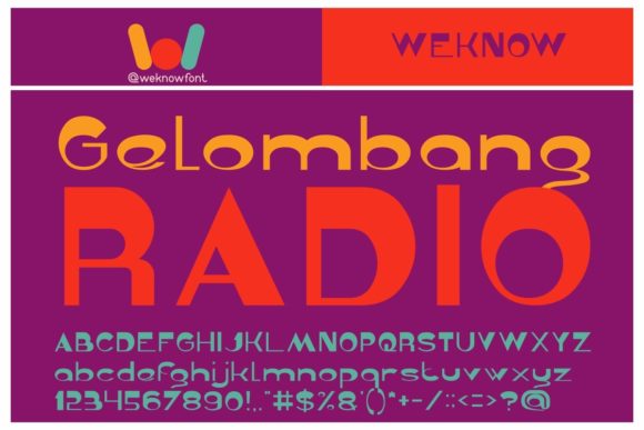 Gelombang Radio: A Display Font That Elevates Small Business Branding