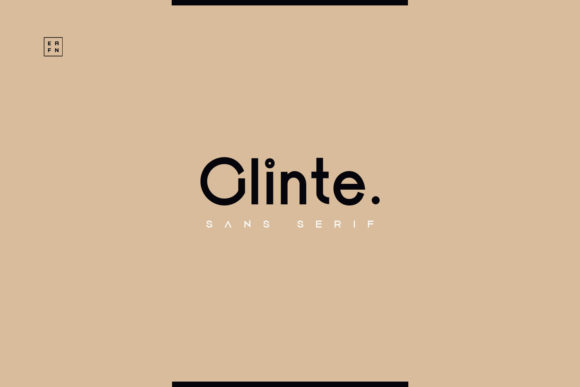 Glinte: A Minimalist Display Font for Handmade Labels, Invitations, and More