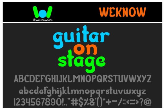 Guitar on Stage: A Display Font That Elevates Brand Identity