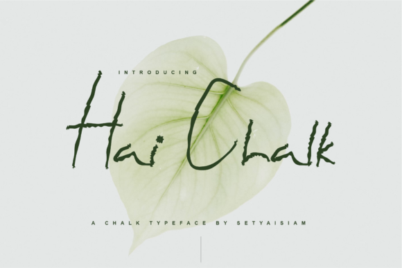 Hai Chalk: A Stylish Display Font for Modern Small Business Branding