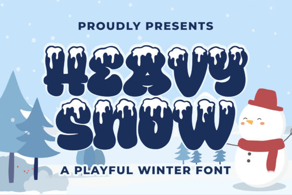 Heavy Snow: A Bold Display Font That Brings Winter Whimsy to Brand Design