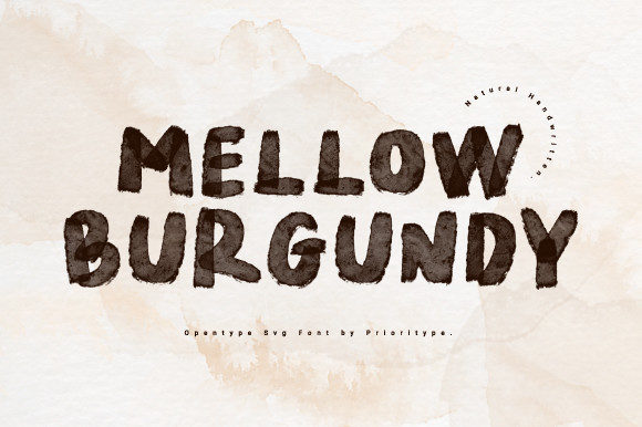 Mellow Burgundy: A Sophisticated Display Font for Modern Marketers