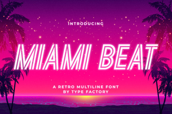 Miami Beat: A Stylish Display Font for Modern Editorial Design