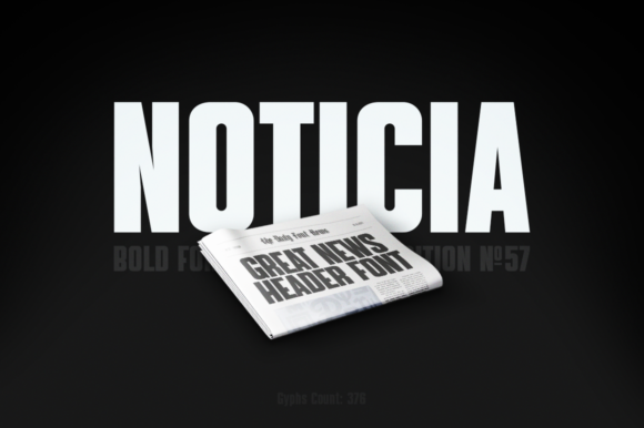 Noticia: A Bold Display Font for Impactful Digital Marketing