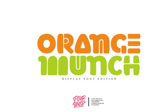 Orange Munch: How This Playful Display Font Boosts Campaign Visuals