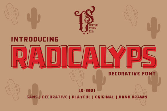 Radicalyps: A Bold Display Font for High-Impact Marketing Visuals