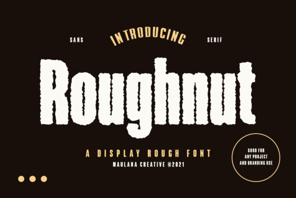 Roughnut: A Bold Display Font That Brings Branding to Life
