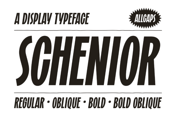 Schenior: A Bold Display Font That Commands Attention