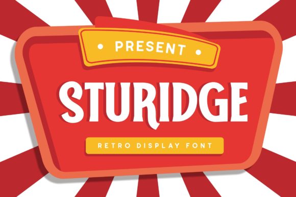 Sturidge: A Bold, Retro Display Font for Modern Branding Projects