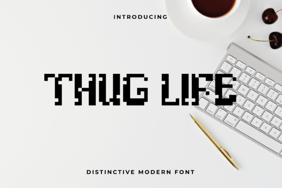 Thug Life: A Futuristic Display Font for Crafters and Makers