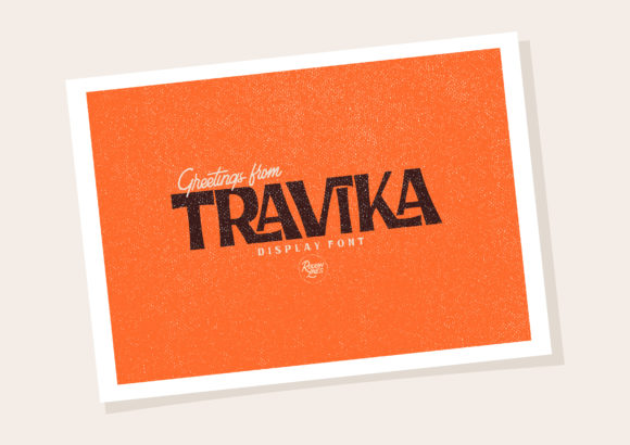 Travika: A Bold Display Font for Crafters and Product Designers